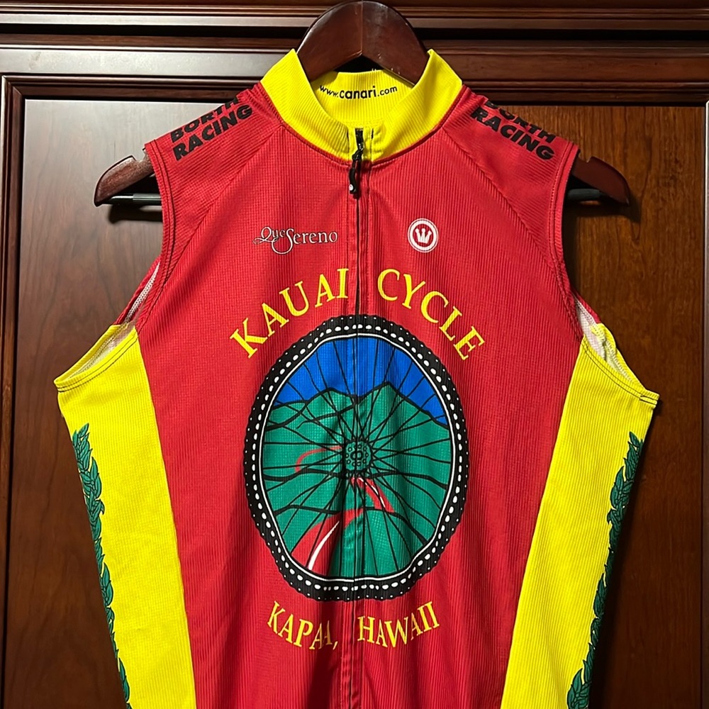 Like New Canari Kauai Cycle Kapaa, Hawaii Biker Zipper Sports Lightweight Vest!